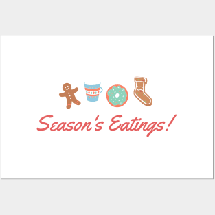 Merry Christmas - Season's Eatings! Posters and Art